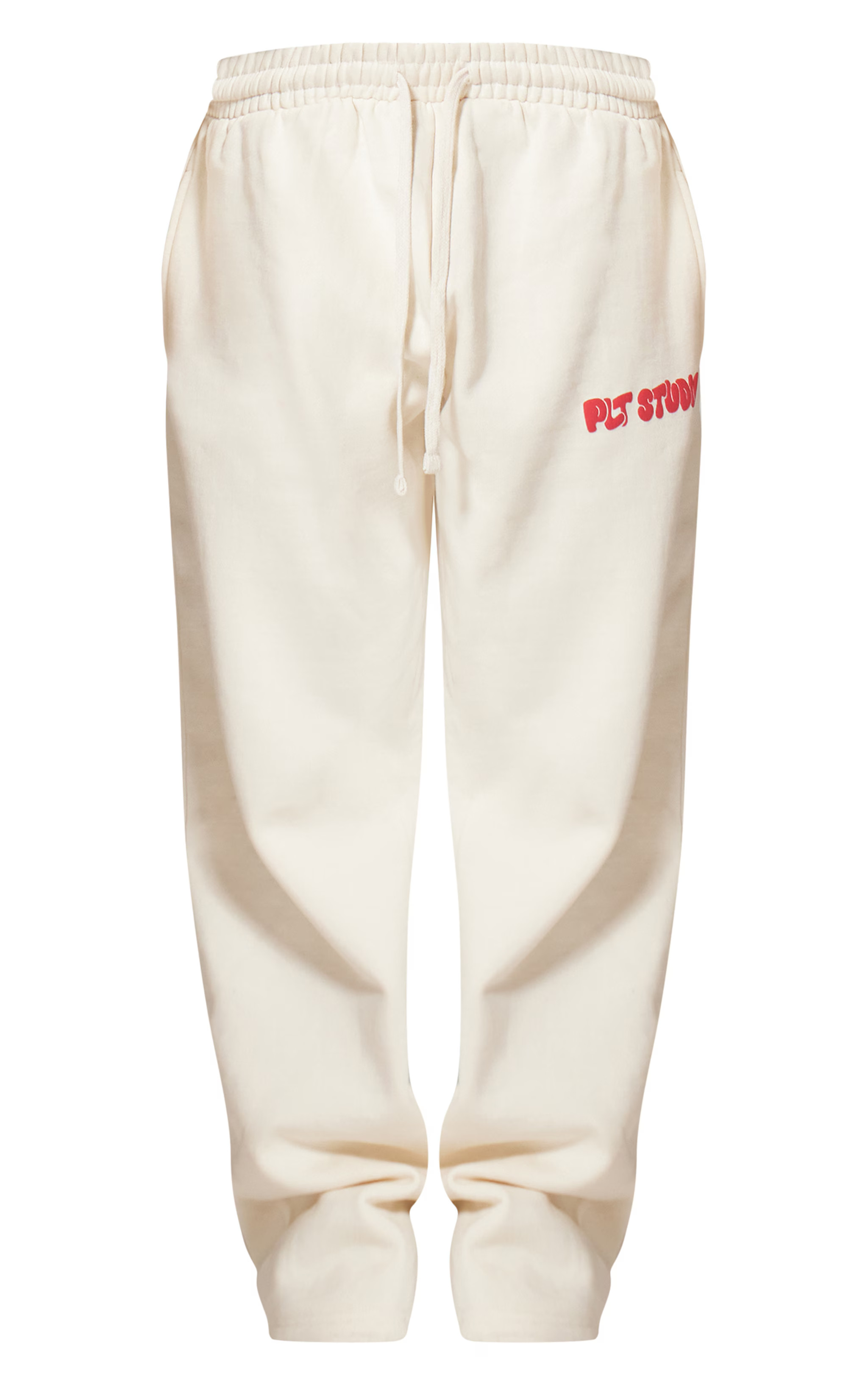 Plt Sand Premium Studio Print Straight Leg Sweatpants | PrettyLittleThing US