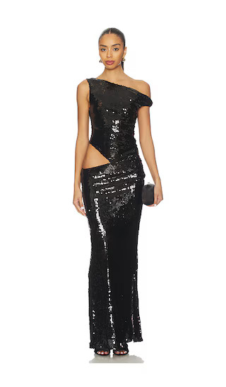 Pepper Maxi Dress in Black | Revolve Clothing (Global)