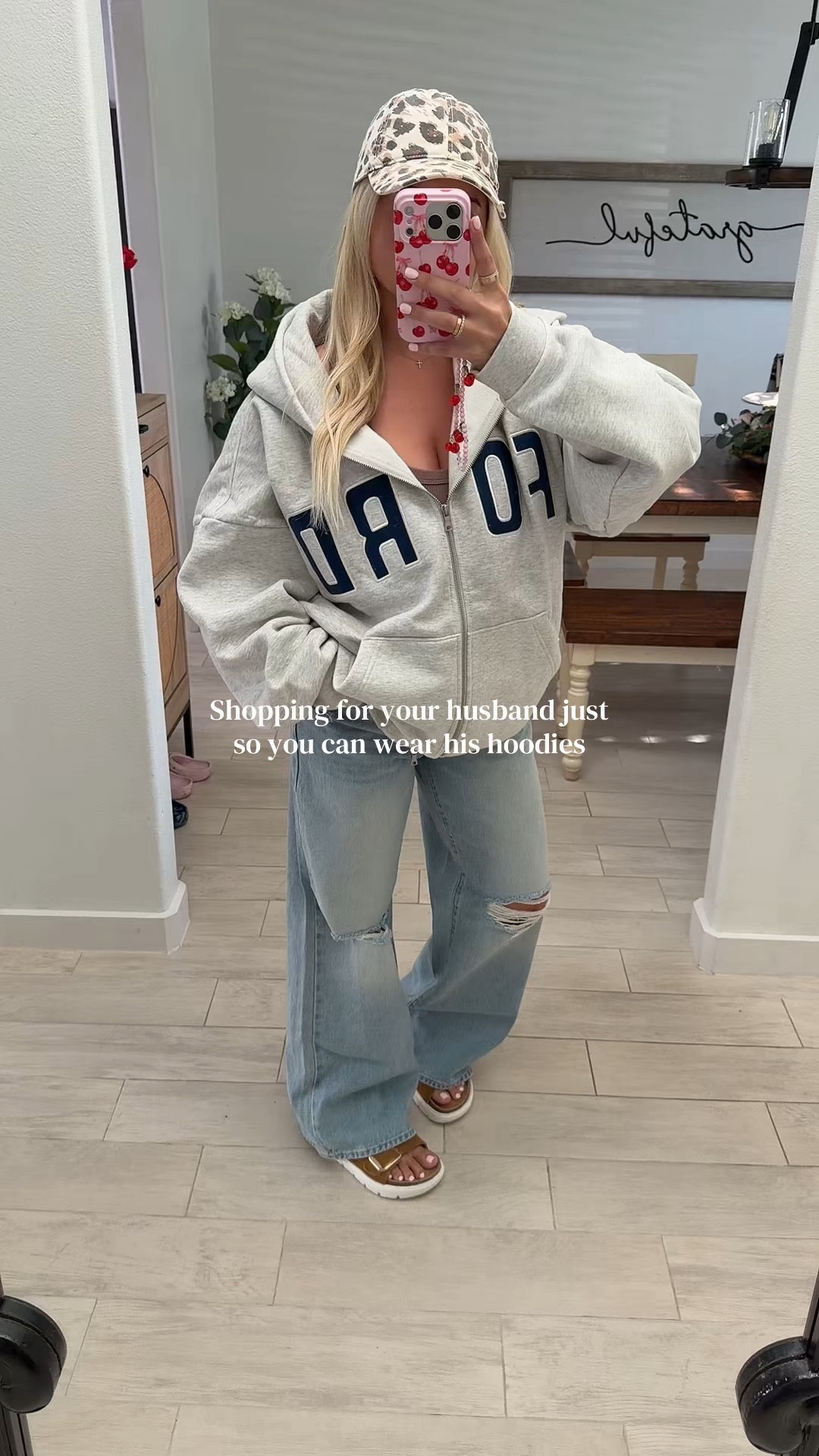 OOTD 
Oversized ford hoodie
Baggy jeans 
Sandals tts

#LTKootd #LTKSaleAlert