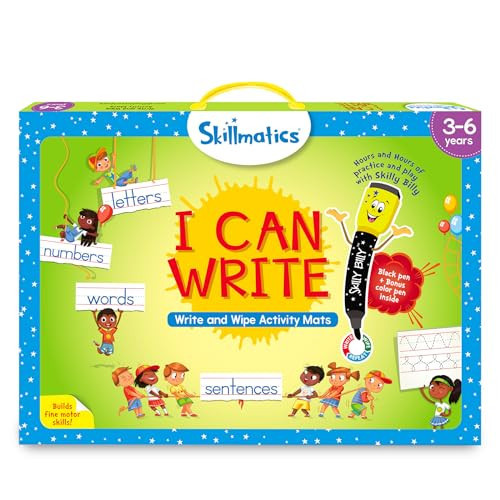 Skillmatics I Can Write - Reusable Preschool Learning Activities, Educational Toy and Game, Back to School Supplies, Gifts for Students, Kids, Toddlers Ages 3, 4, 5, 6 | Amazon (US)