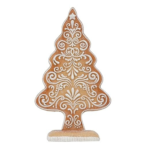 Braxio Christmas Tree Decorations Gingerbread Decor - Resin Gingerbread Xmas Tree Christmas Decor Indoor Room Decor Aesthetic Gifts for Women 5 * 2 * 8.25 Inch | Amazon (US)
