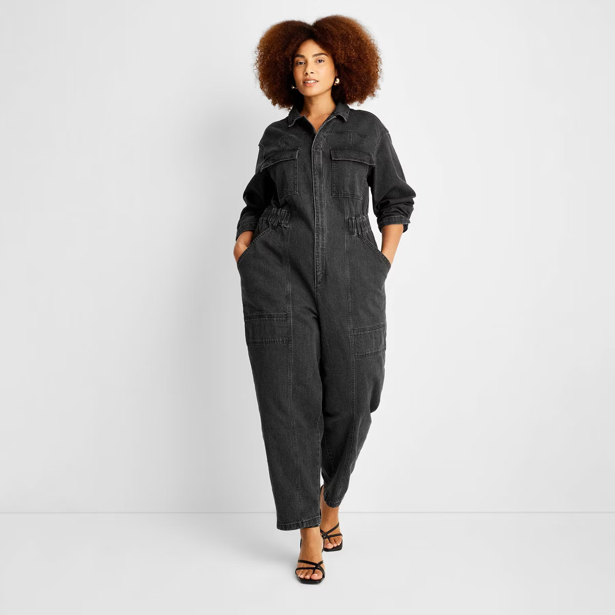 Women's Long Sleeve Denim Jumpsuit - Universal Thread™ | Target