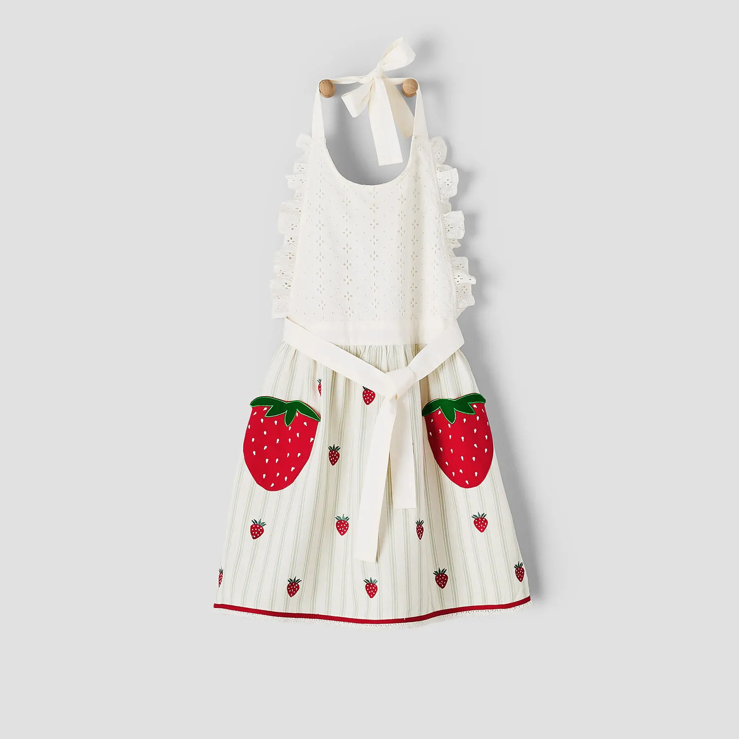 Sur La Table Embroidered Strawberry Apron | Sur La Table