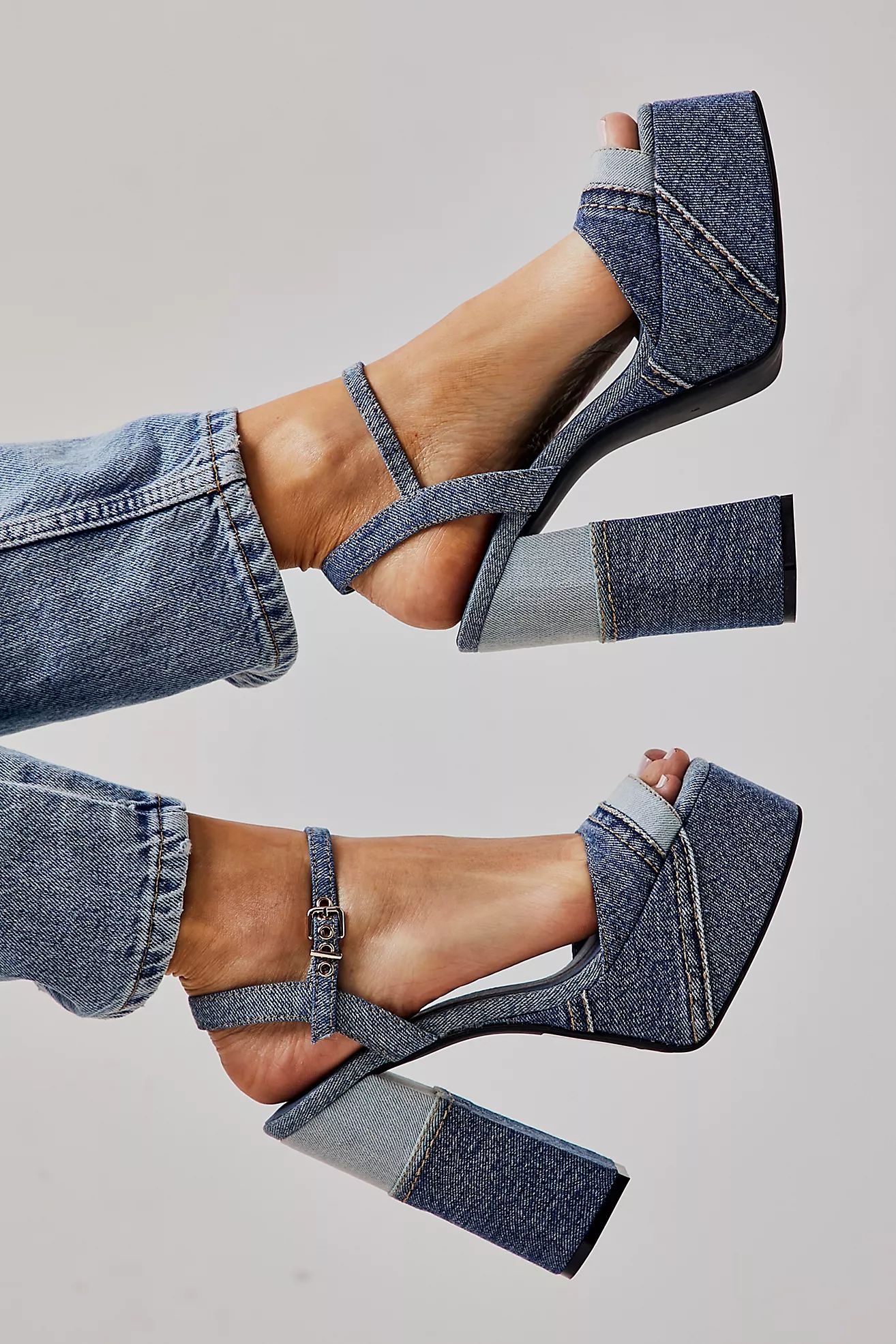 Denim Daze Platform Heels | Free People (Global - UK&FR Excluded)