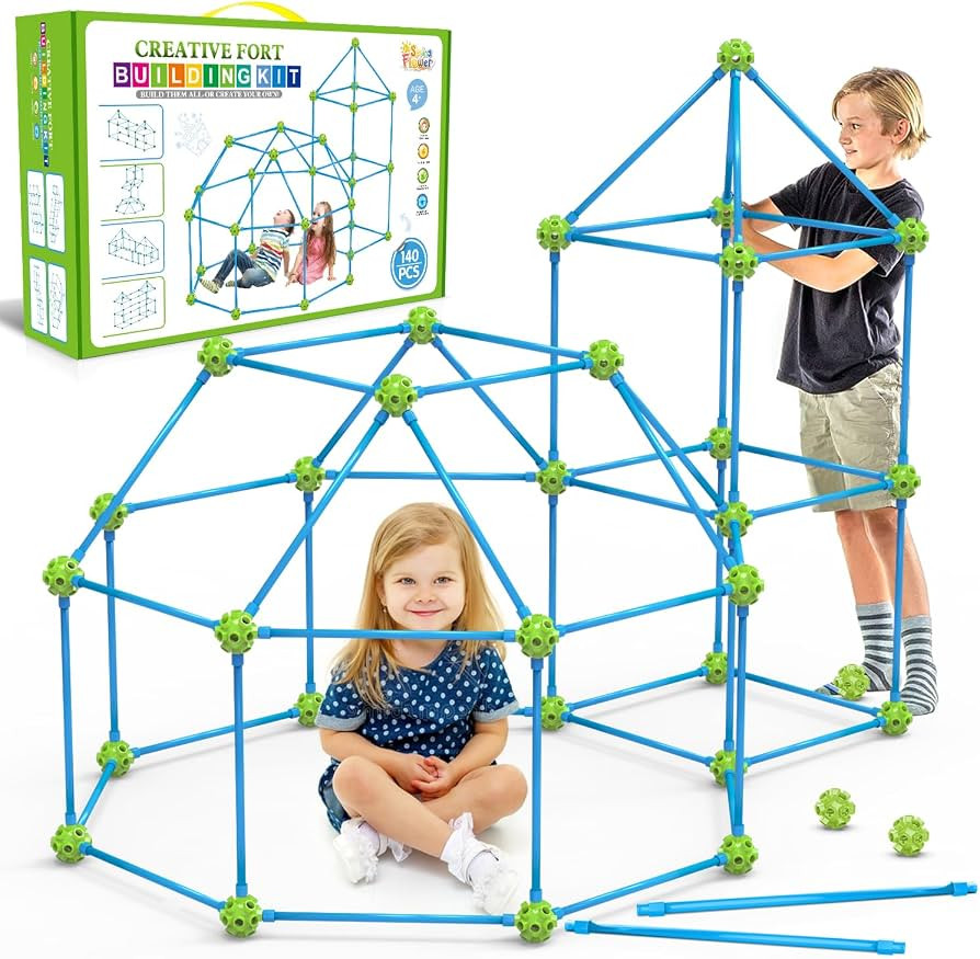 SpringFlower Fort Building Kit for Kids,STEM Construction Toys, Educational Gift for 3 4 5 6 7 8 ... | Amazon (US)