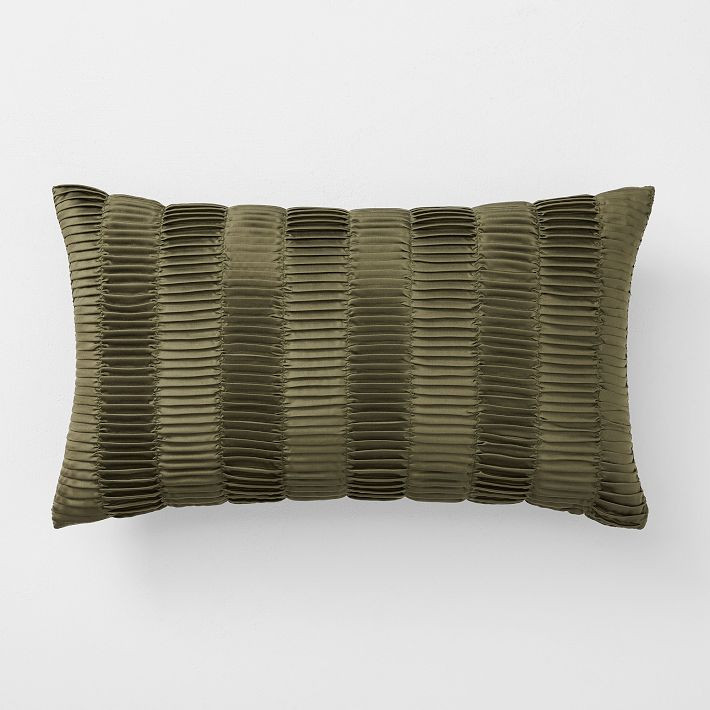 Vertical Pleated TENCEL™ Pillow Cover | West Elm (US)