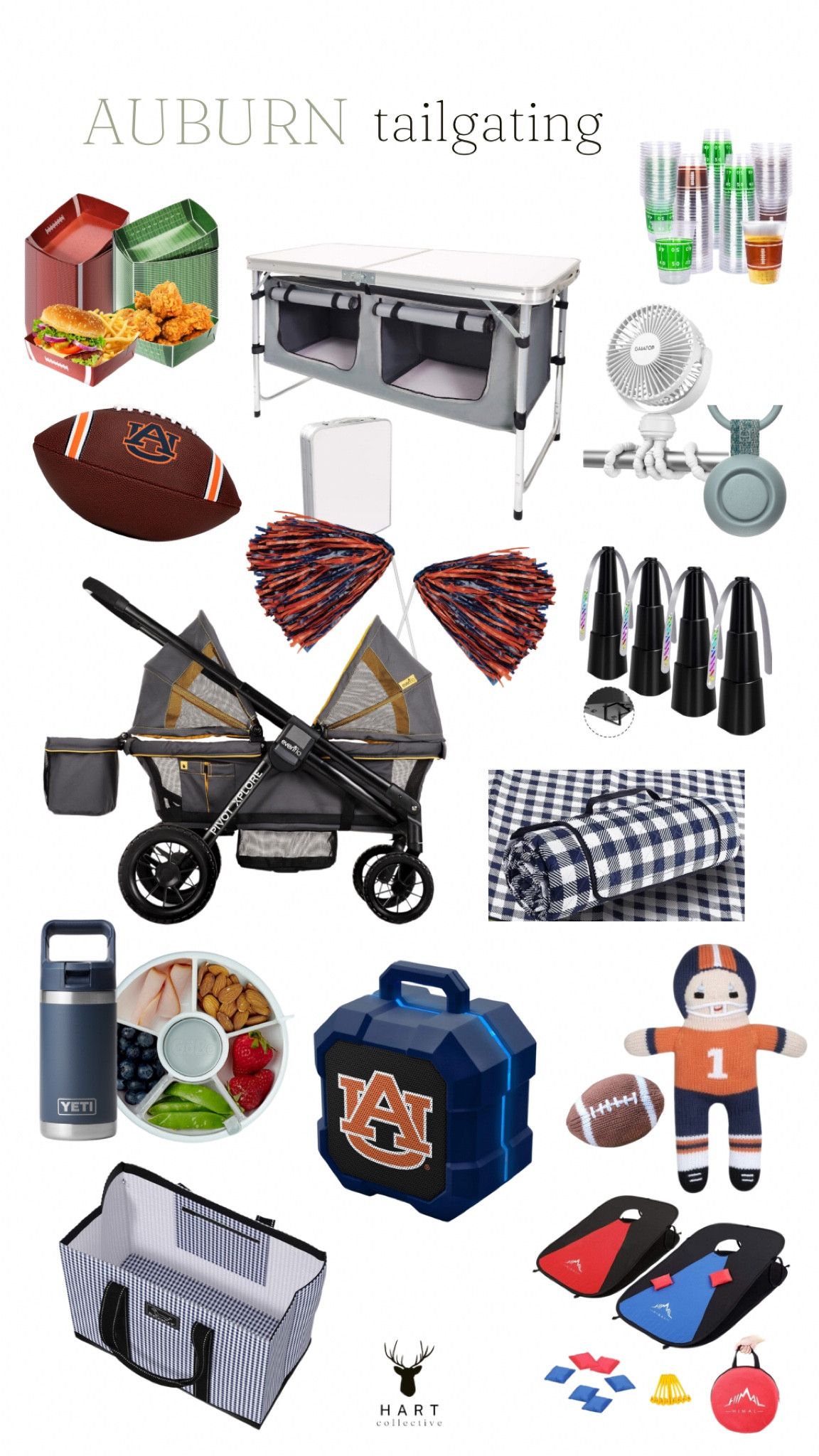 All of the essentials for tailgating on the plains! 🐅🏈🦅

Whether going to hang out for the pregame festivities, camping out and snagging a spot to set up a full day of fun, or hanging at the white tents until Auburn kickoff, these orange and blue items make tailgating effortless and are super easy to transport!!

We load everything into our wagon and hold the boys or have them walk from the car. Did you know that single game parking spots are a thing? We love them and it saves so much time and hassle!

#LTKTravel #LTKFamily #LTKSeasonal