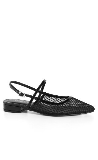 FLAT MESH LILY - Black - 39 | City Chic Online