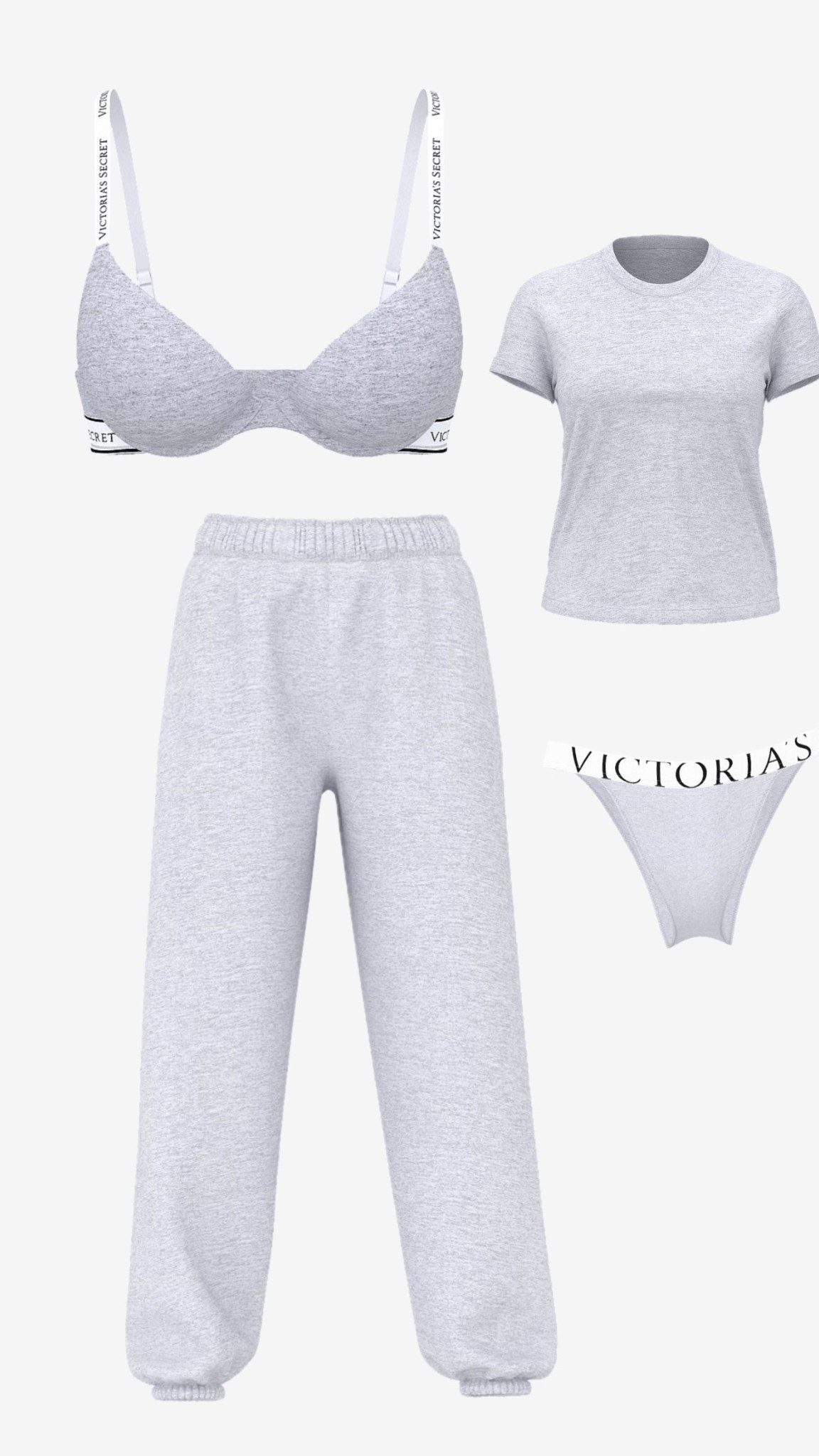Comfiest T-shirt bra and sweat set for home 🩶🩶🩶
 

#victoriassecret #VSpartner

#LTKootd #LTKgrwm #LTKBump