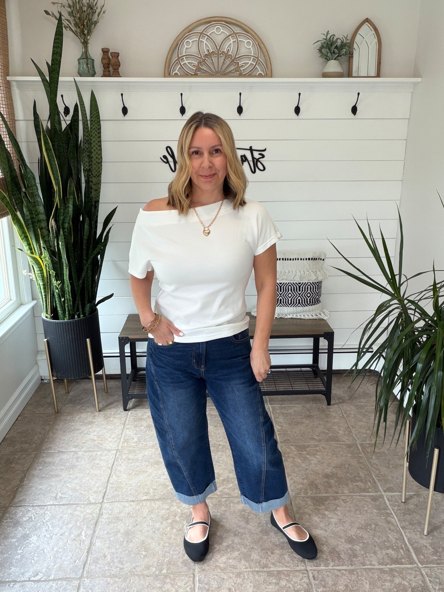 Spring outfits 2026, date night outfits
I’m wearing an 8 in the cropped barrel jeans and medium in the top. 

#LTKSaleAlert #LTKOver40 #LTKPetite
