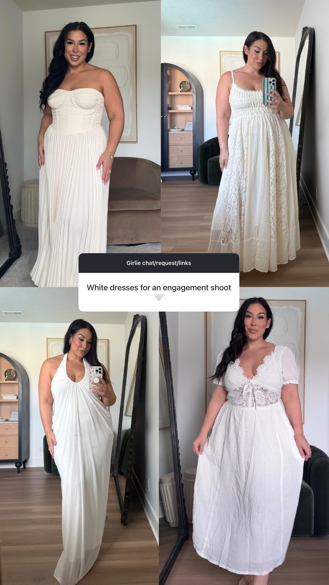 Engagement dress inspo for my midsize girlies

ootd, midsize fashion, wedding inspo, outfit inspo