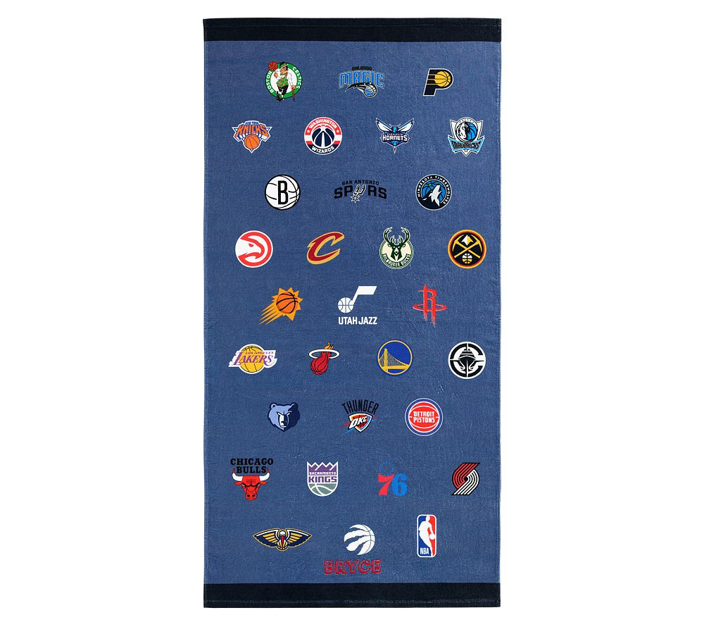 NBA Kid Beach Towel , Kid Towel , Multi | Pottery Barn Kids