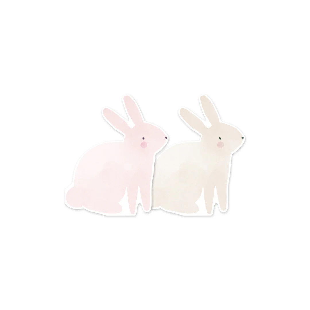 Watercolor Bunny Napkins | My Mind's Eye
