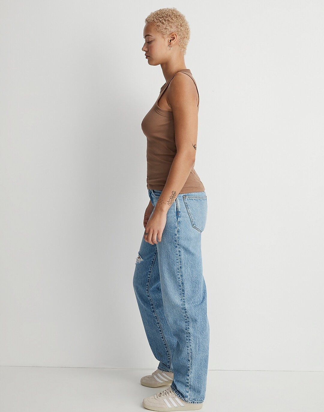 Brightside Rib Cutaway Tank | Madewell