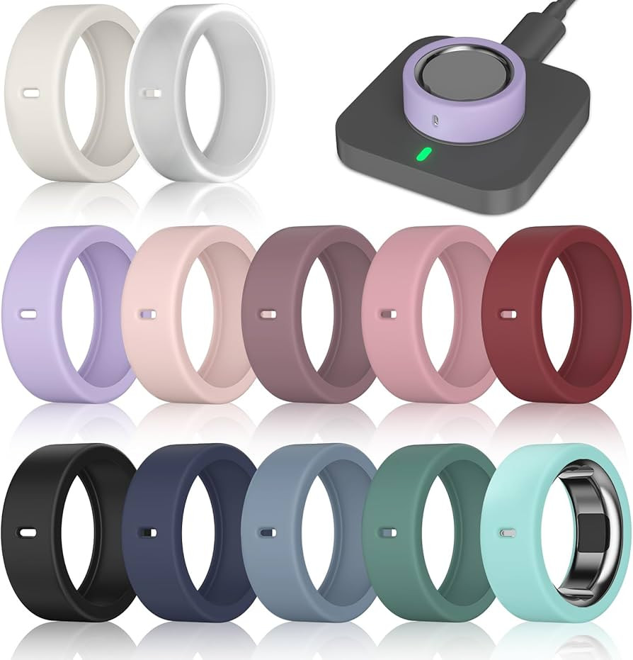 12 Pack Ring Cover Compatible with Oura Ring Gen 4/4 Ceramic, Oura Ring Gen 3 Horizon/Heritage, S... | Amazon (US)
