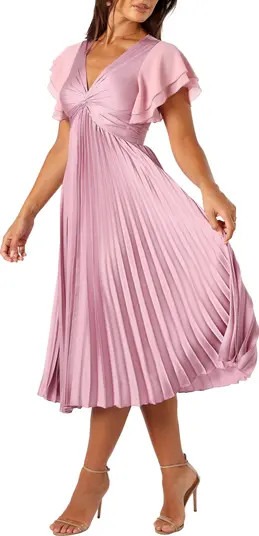 Nova Flutter Sleeve Midi Dress | Nordstrom