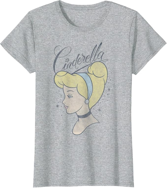 Disney Cinderella 70th Anniversary Princess Profile T-Shirt | Amazon (US)
