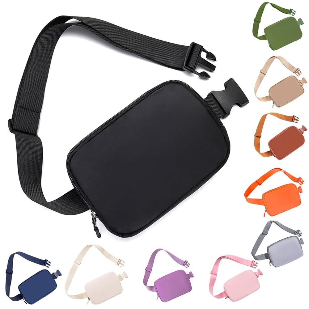 Belt bag Fanny pack crossbody bags for women Everywhere belt bag (black) | Amazon (US)