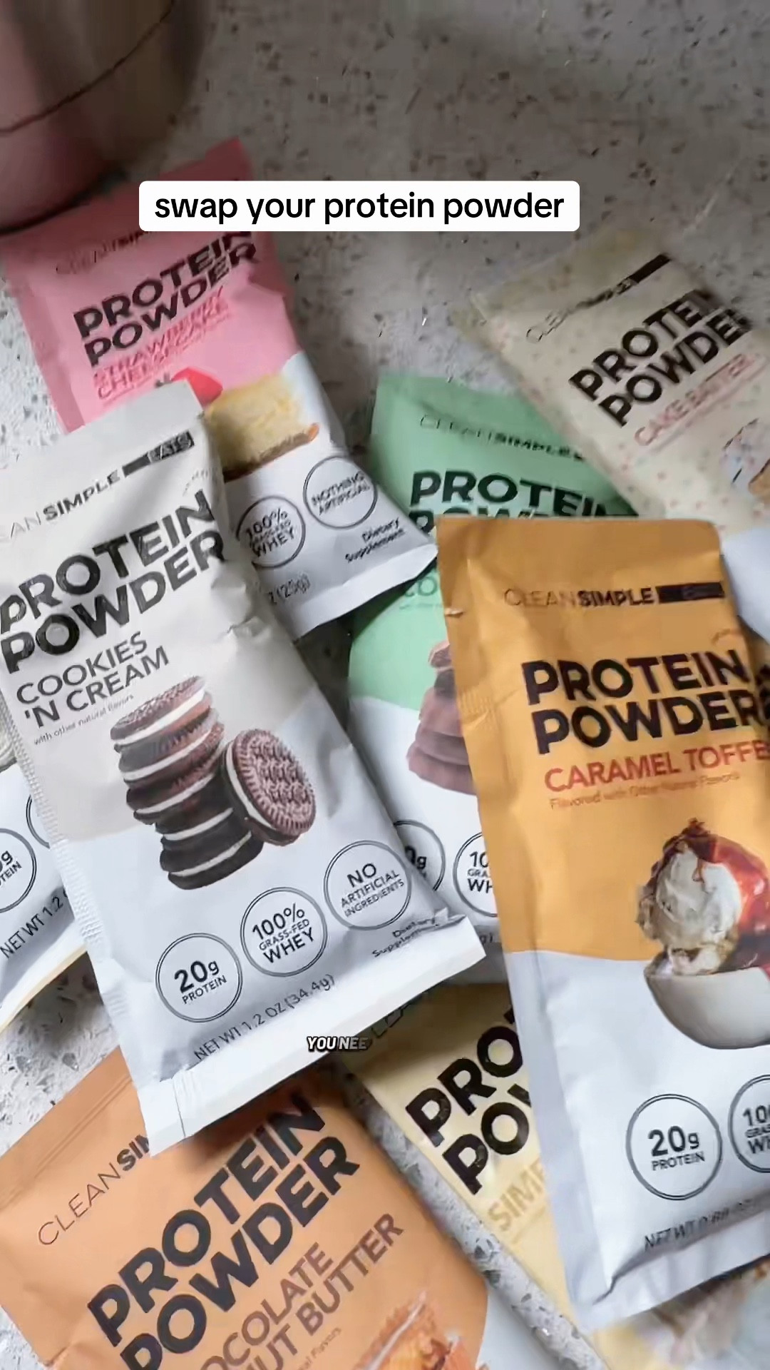 Bye bye chalky protein powders. Hello Clean Simple Eats. Mix in yogurt, smoothies, shakes and ice cream for the protein boost youve been lacking. #protein #proteingoals #proteinpowder #wheyprotein #macros #cleaneating

#LTKfitnessgoals #LTKActive #LTKfoodie