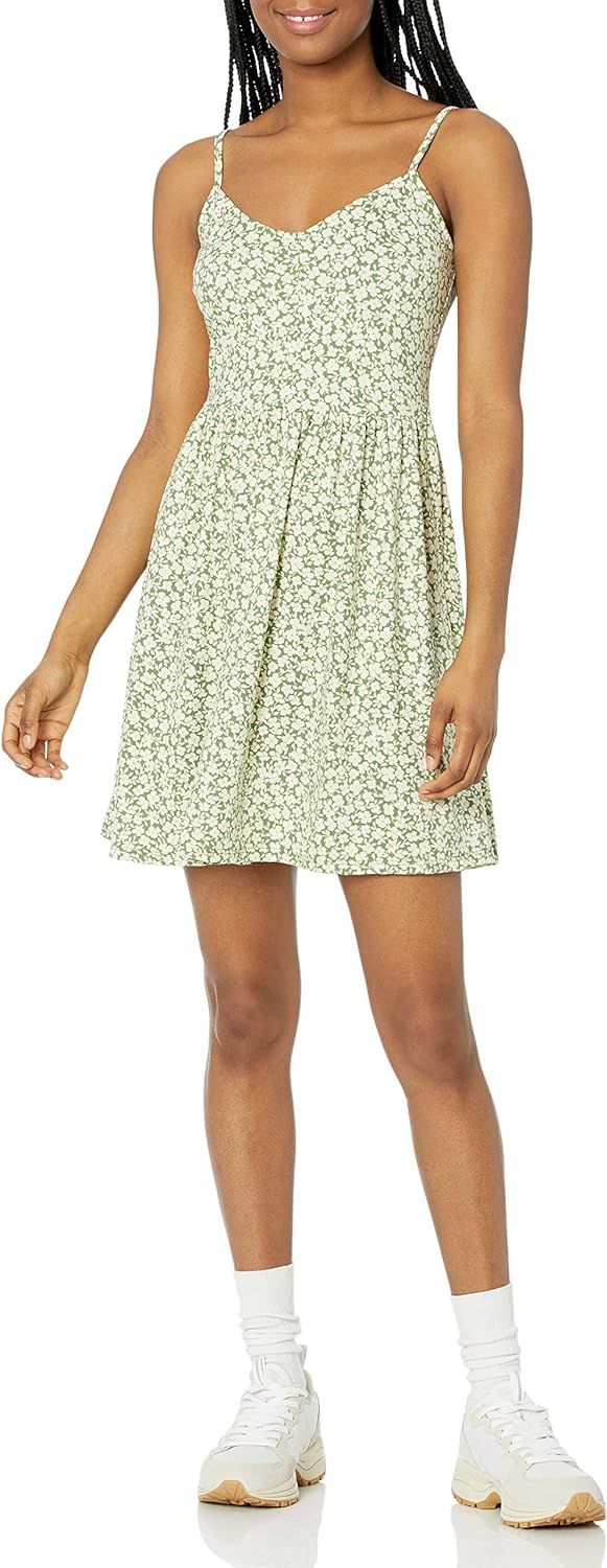 Amazon Brand - Wild Meadow Women's Spaghetti Strap Easy Printed Dress | Amazon (US)