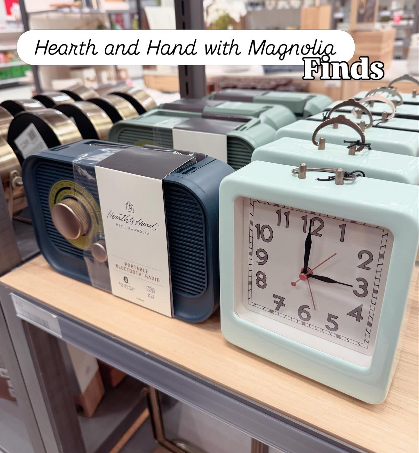 New finds from Hearth & Hand with Magnolia at Target and I am obsessed 🤍🌿

From the most charming clocks and the cutest vintage-inspired radios to pretty coasters, mini bowls, and even the sweetest little berry bowls — every piece feels cozy, timeless, and perfect for refreshing your home for the season.



#HearthAndHand #TargetFinds #HomeDecorFinds #CozyHomeStyle #MagnoliaHome

#LTKHome #LTKSeasonal
