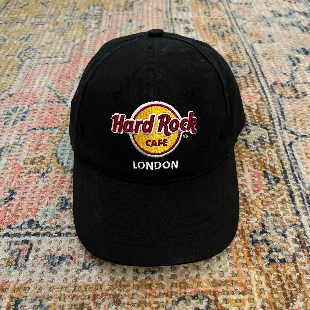 Vintage 1990’s Hard Rock Cafe London Black Stitched Logo Promotional Souvenir Adjustable Strap ... | Etsy (US)