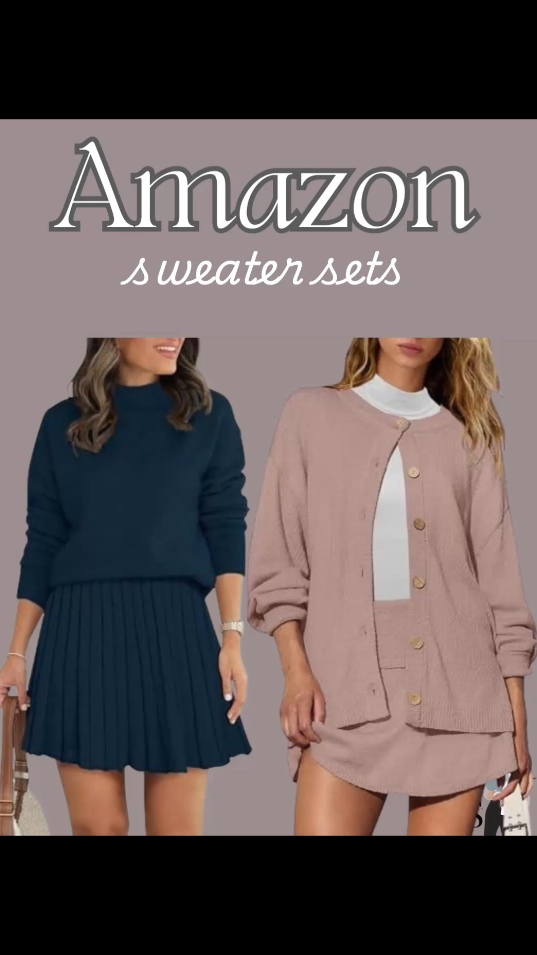 Winter sweater skirt sets from Amazon prime! 

Amazon fashion, Amazon workwear, winter workwear, winter workwear tops, winter sweater, sweaters for women, winter outfits for women, brown sweater, outfit ideas, winter ootd, amazon sweater, Amazon style, found it on Amazon, teacher outfits, church outfits, church fashion, teacher fashion, bump friendly 

#LTKFindsUnder100 #LTKFindsUnder50 #LTKWorkwear