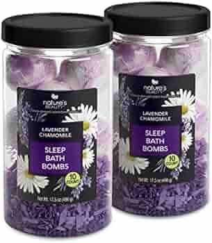 Nature's Beauty Lavender Chamomile Sleep Bath Bomb Gift Set Multi-Pack- Luxury Fizzy Relax Spa Bo... | Amazon (US)