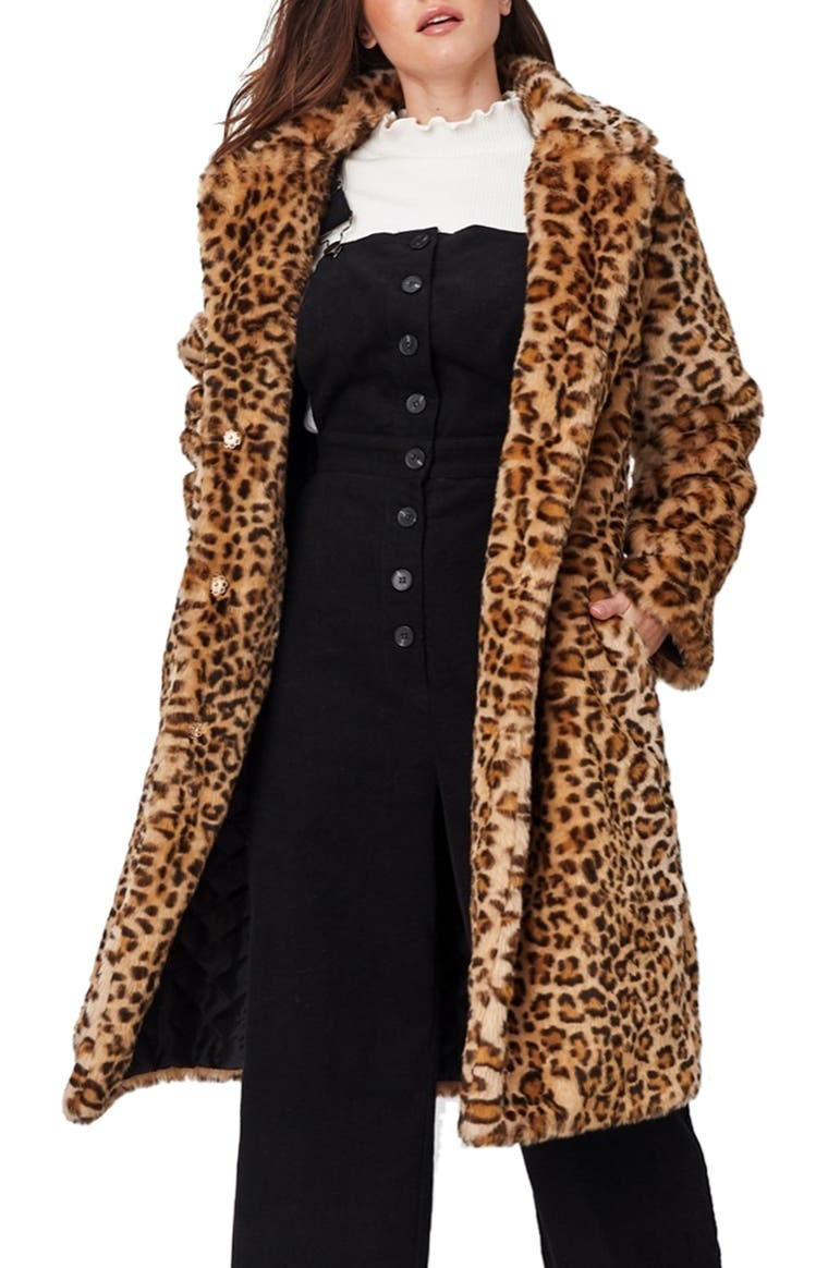 Lost + Wander Encanto Leopard Print Faux Fur Coat | Nordstrom | Nordstrom