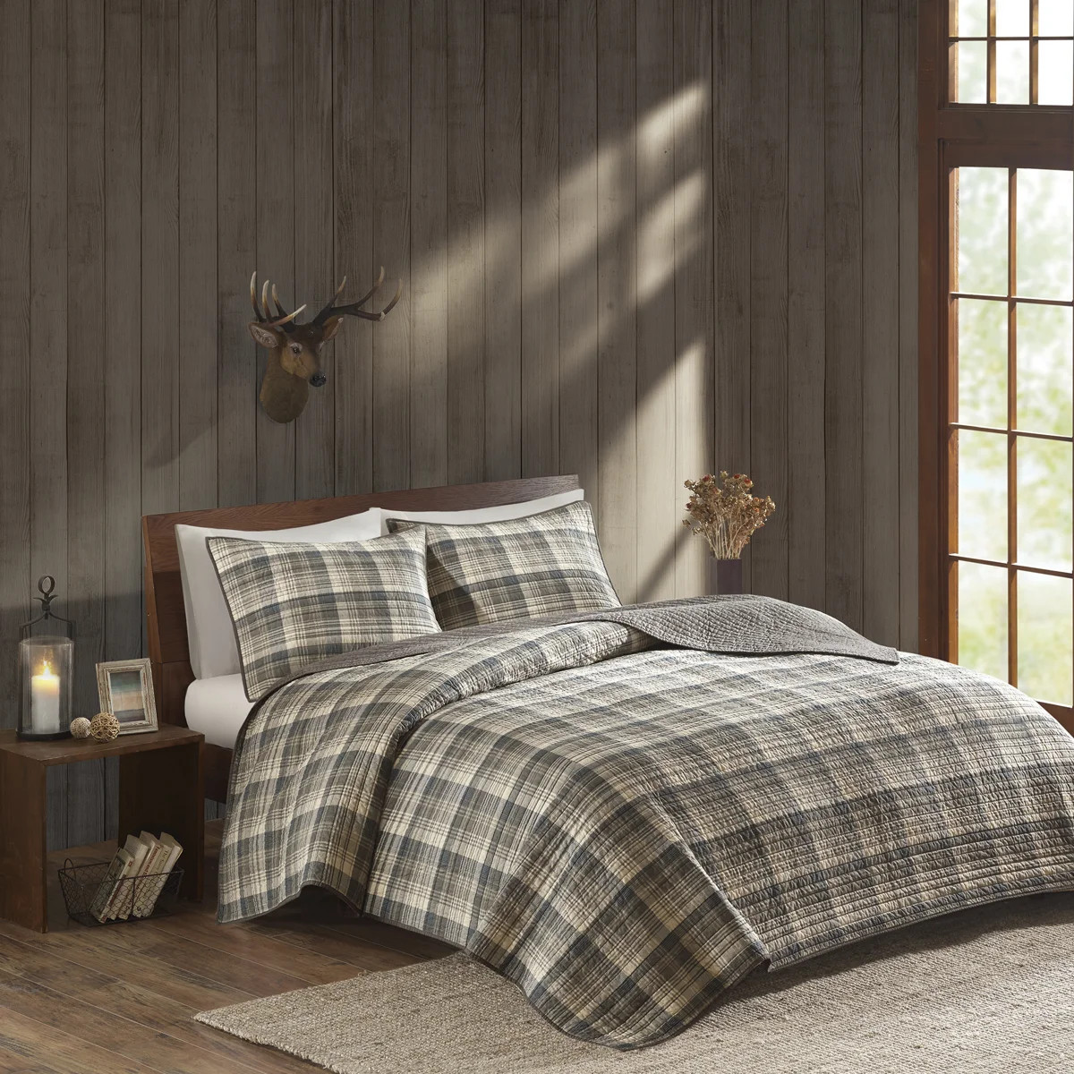 Woolrich Tasha Tan 100% Cotton 3-Piece King/Cal King Quilt Mini Set | Wayfair North America