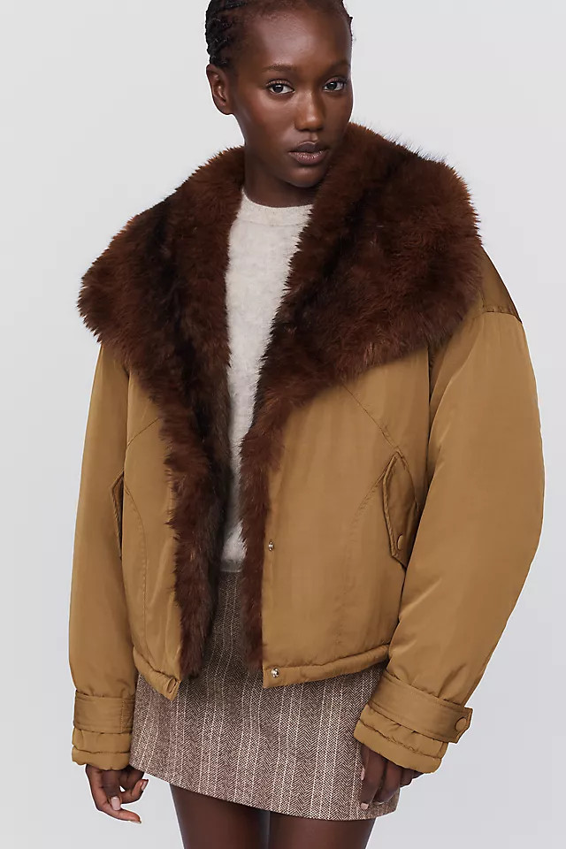 In Rotation Faux Fur Lined Jacket | Anthropologie (US)