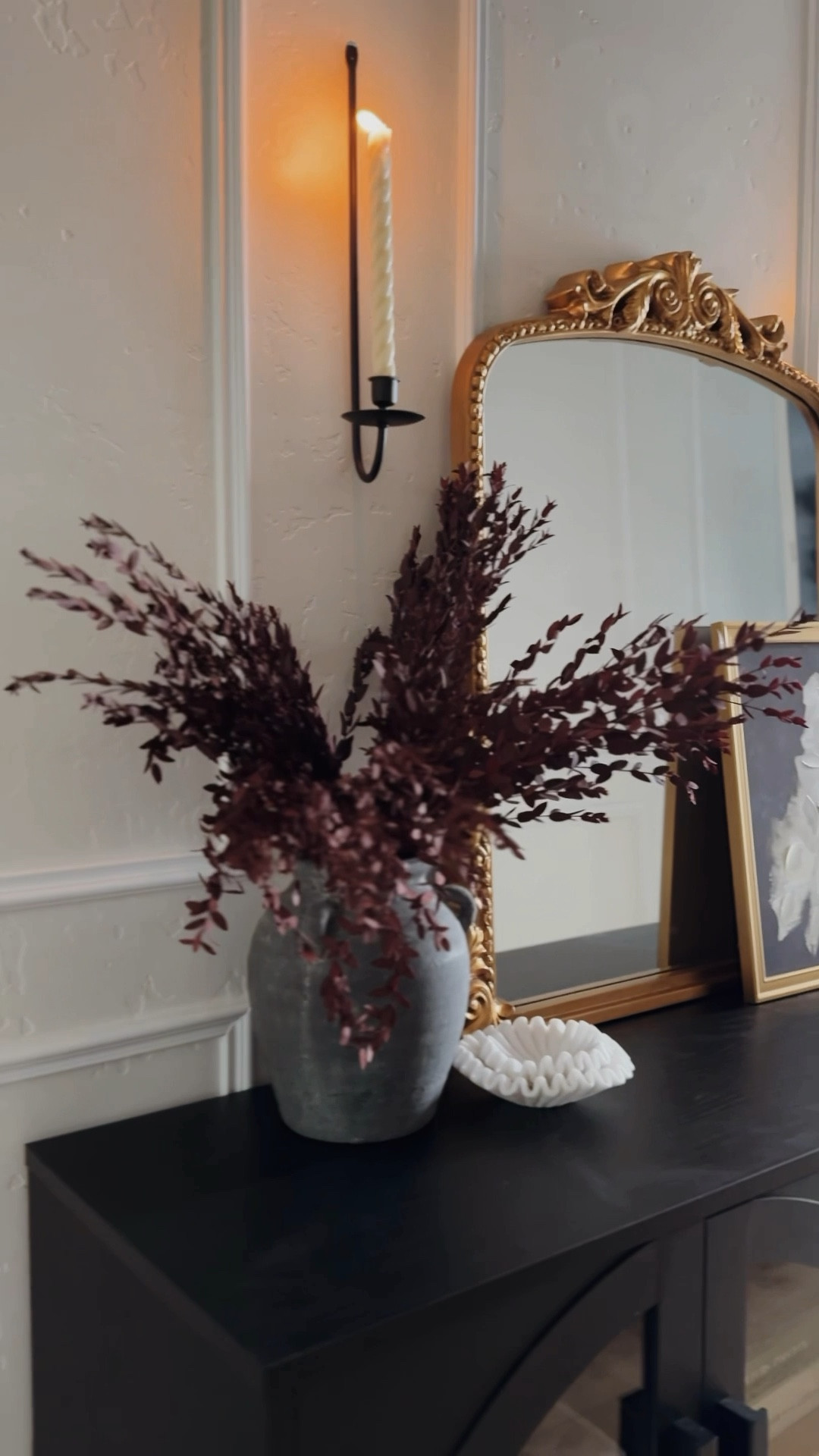 Slowly transitioning to fall with these new purple red preserved eucalyptus stems from target! I used 2 packs here in my Amazon vase! Ps everything here is from Amazon, Walmart, or Target! 
Fall home
Affordable home


#LTKSeasonal #LTKHome #LTKSaleAlert