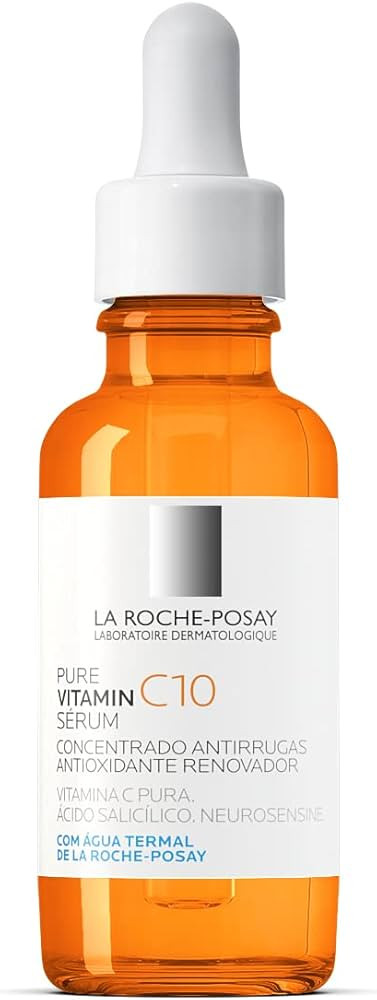 La Roche-Posay Pure Vitamine C10, Vitamina C Pura, Concentrado renovador e corretor, Ácido Hialu... | Amazon (BR)