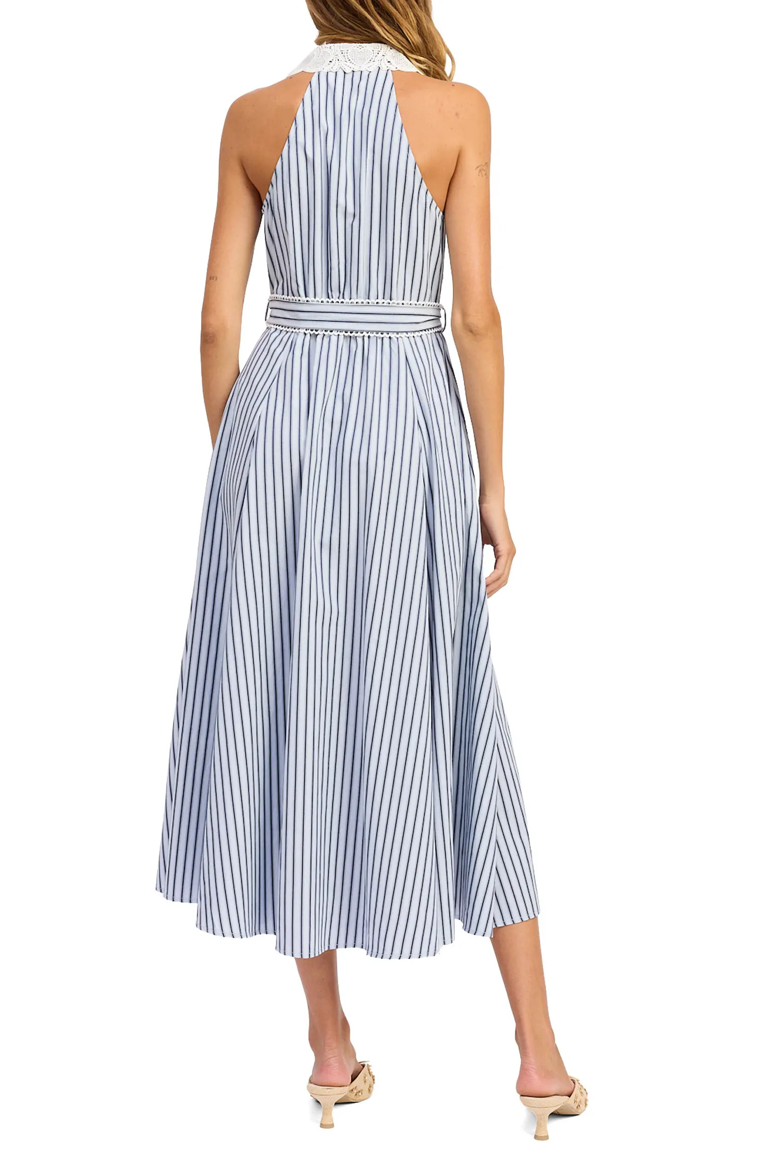 Clara Stripe Sleeveless Midi Shirtdress (Women) | Nordstrom | Nordstrom