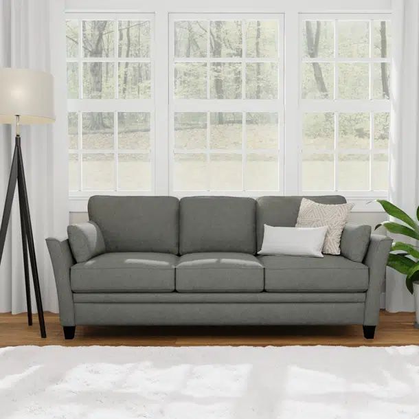 Alexane 81.5'' Modern Upholstered Flair Arm Couch Sofa | Wayfair North America