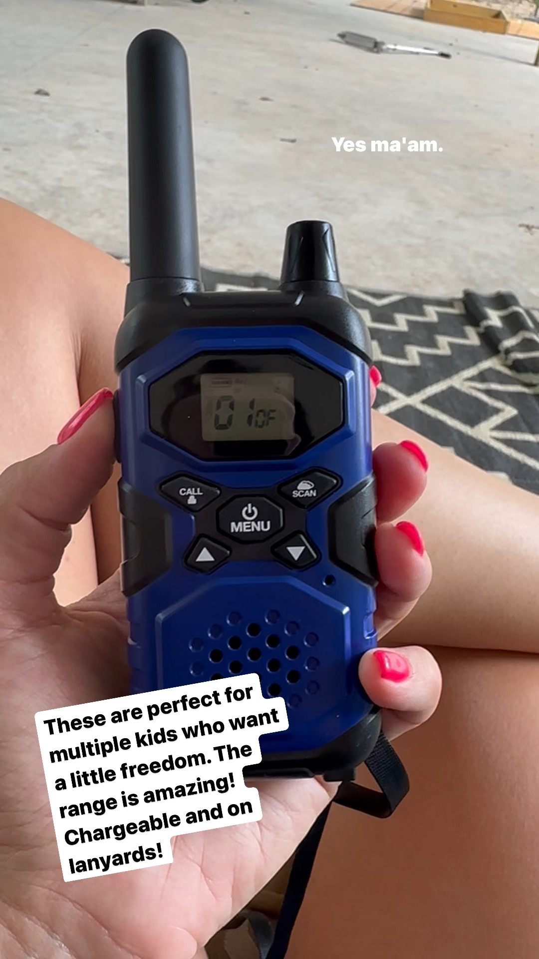 Perfect walkie talkies for multiple kids who want a little freedom! Works on our land through thick trees and brush. Rechargeable and comes with lanyards so they won’t get lost! 

#LTKGiftGuide #LTKHoliday #LTKkids