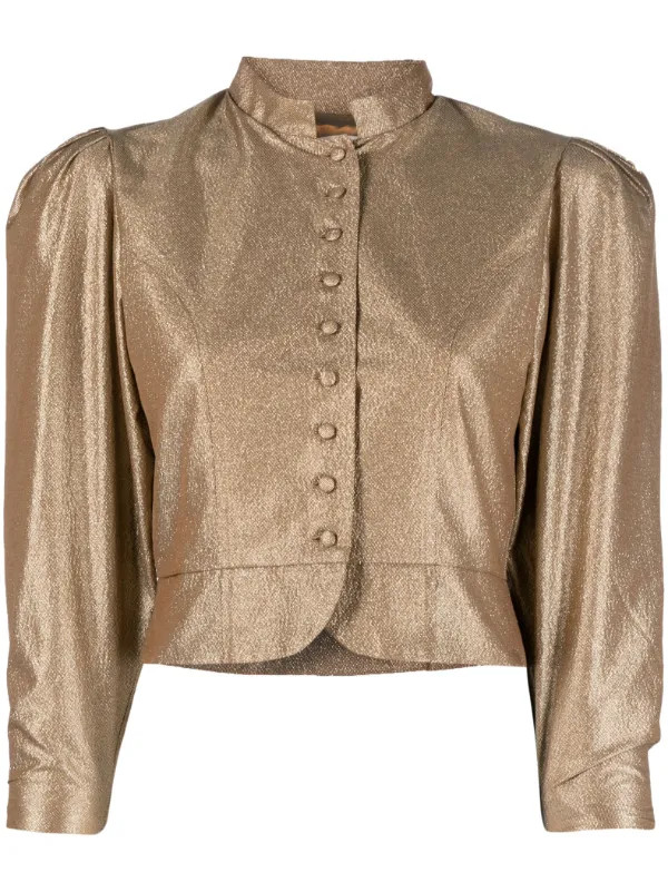 DESTREE Amoako metallic-finish Jacket - Farfetch | Farfetch Global