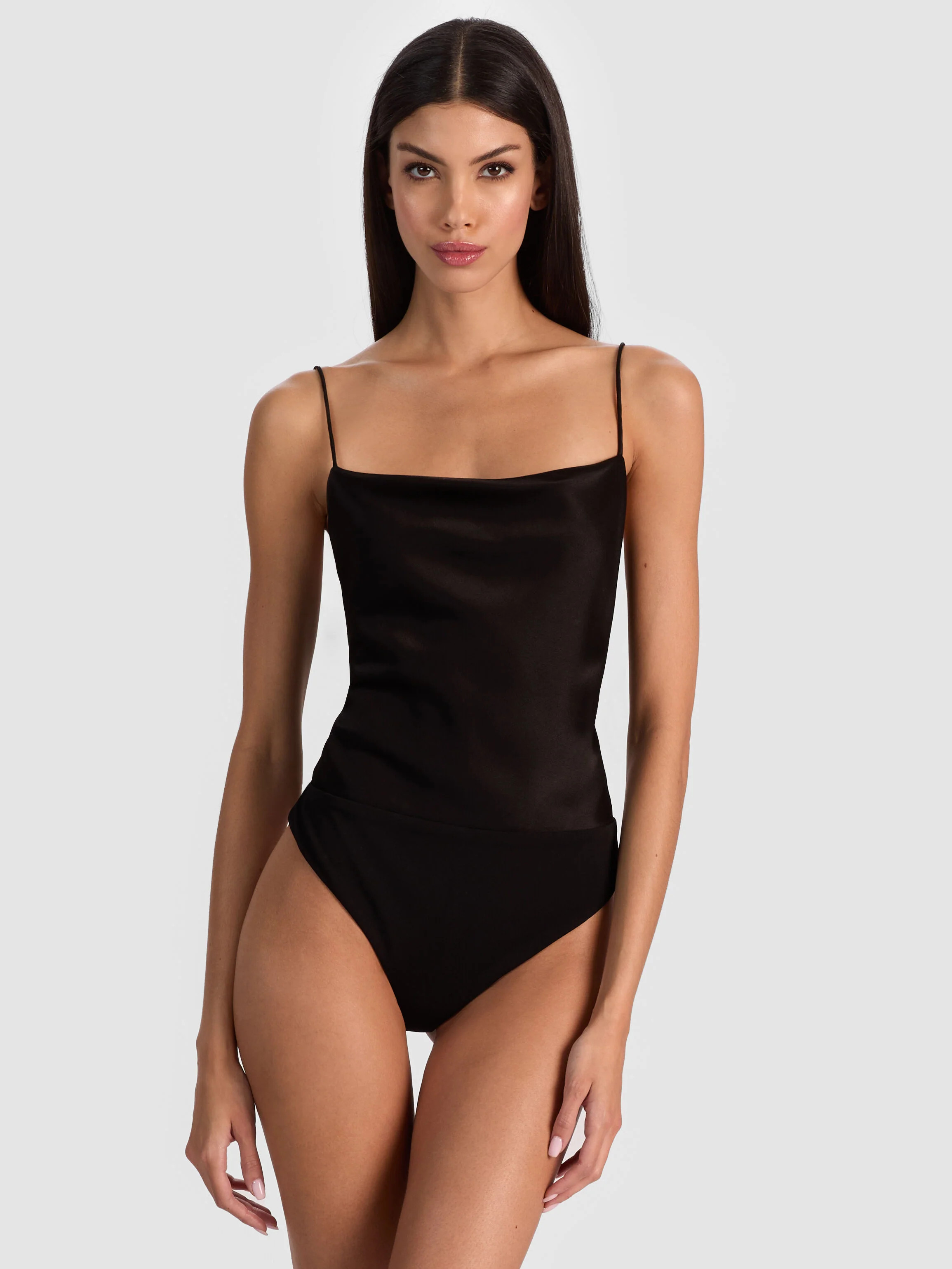 HARMON BODYSUIT in BLACK | ALICE + OLIVIA | Alice + Olivia