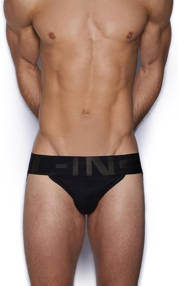 C-IN2 Core Jockstrap - Black Men's Underwear Center-Seam Contour Pouch Support - 100% Cotton | Amazon (US)