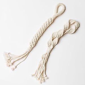 LAY LO Natural Cotton Dog Rope Toys | 2-Pack | for Small and Medium Dogs | Durable & Eco-Friendly... | Amazon (US)