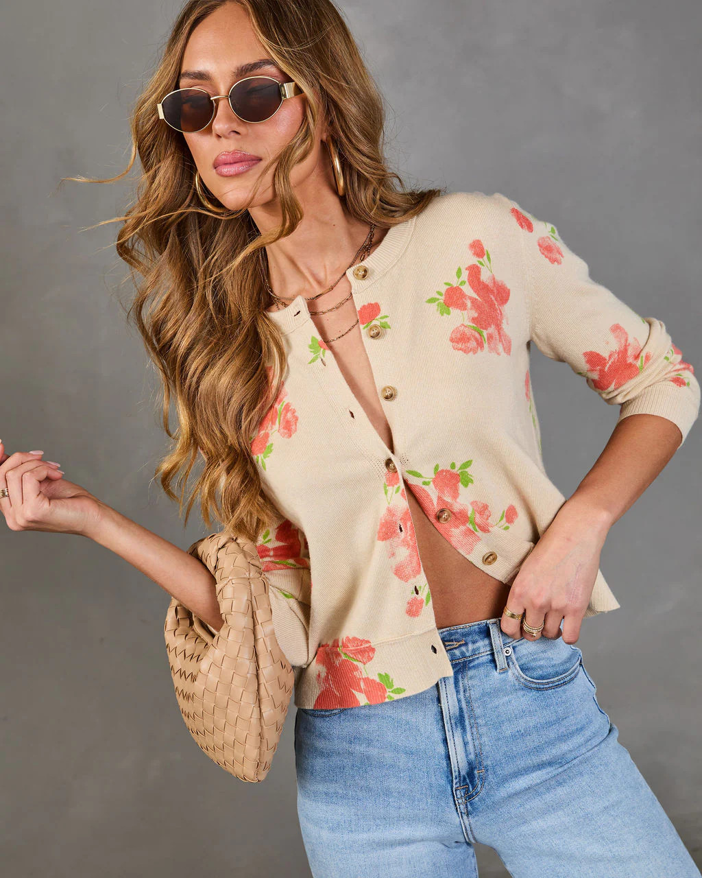 Saddle Rose Knit Floral Cardigan | VICI