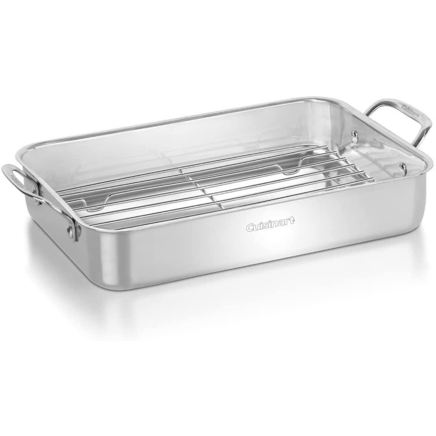Cuisinart 7117-14RR 14-Inch Chef's-Classic Cookware-Collection, Lasagna Pan w/Stainless Roasting ... | Amazon (US)