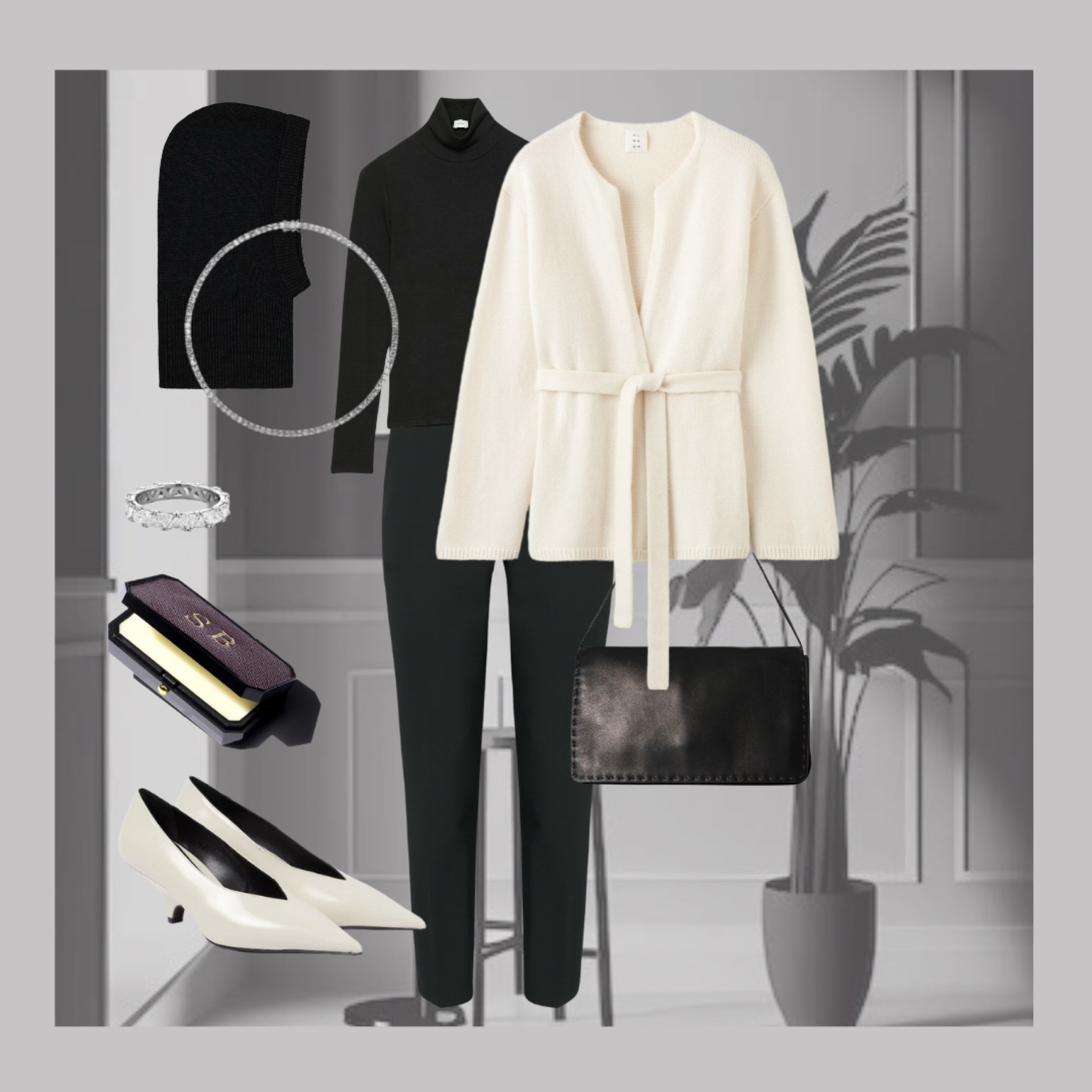 Wearing vs Styling a black top and pants  

#LTKstyletip #LTKwinter #LTKover50style