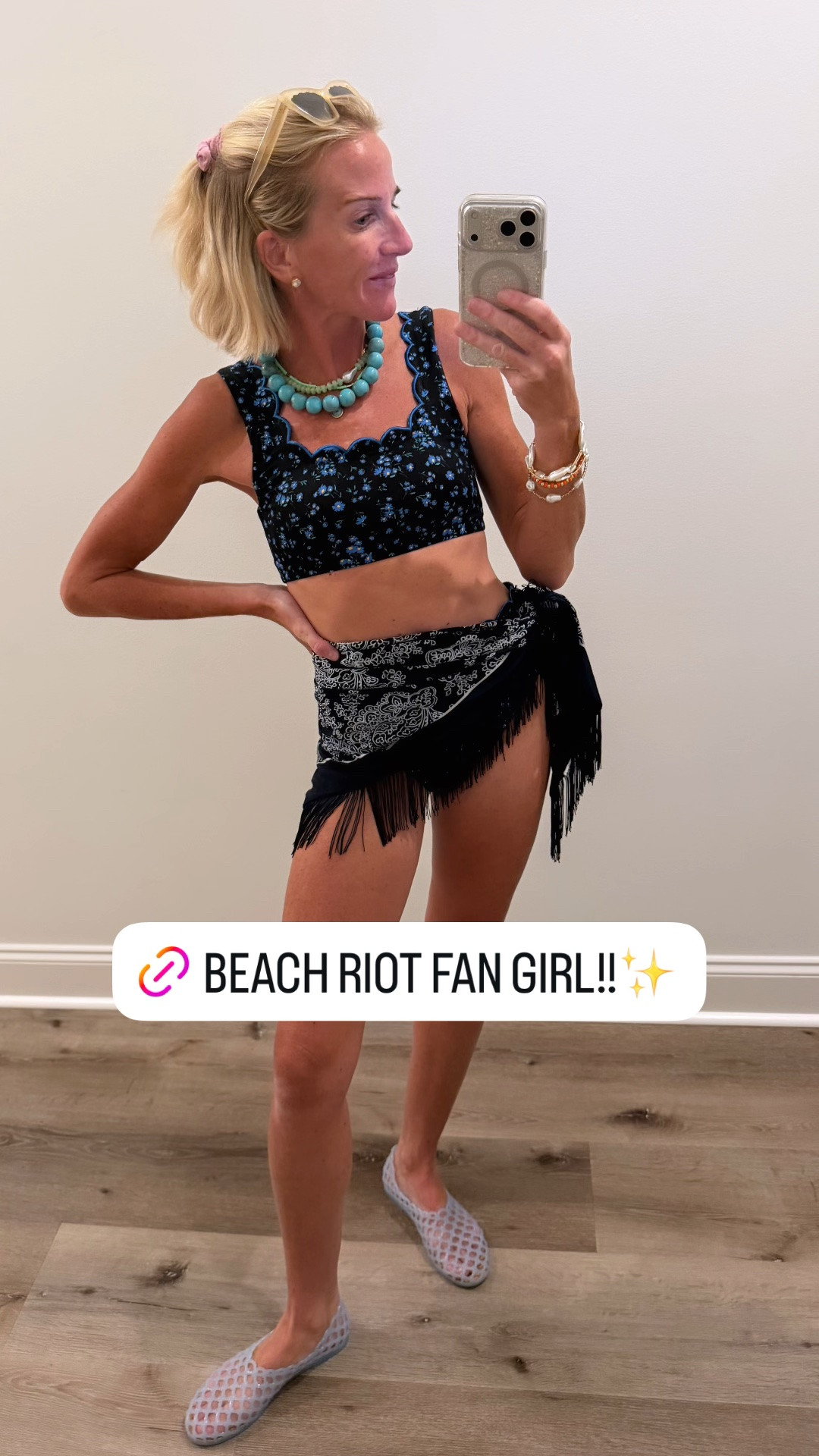@Beach Riot Fan Girl!! Wearing XS in All!
Fringe Wrap is @Walmart !! ✨✨

#LTKootd #LTKSeasonal #LTKSwim