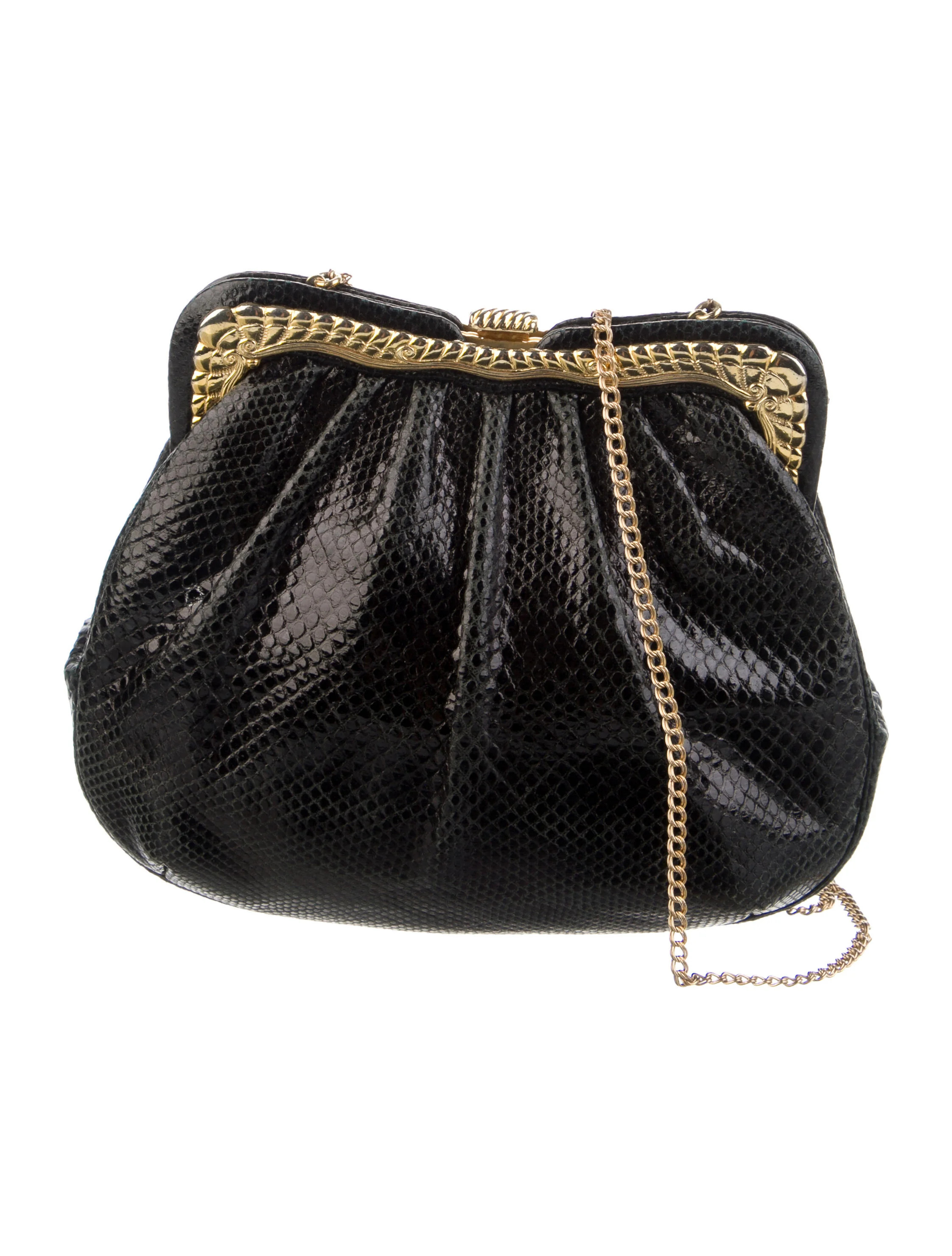 Vintage Lizard Embossed Evening Bag | The RealReal