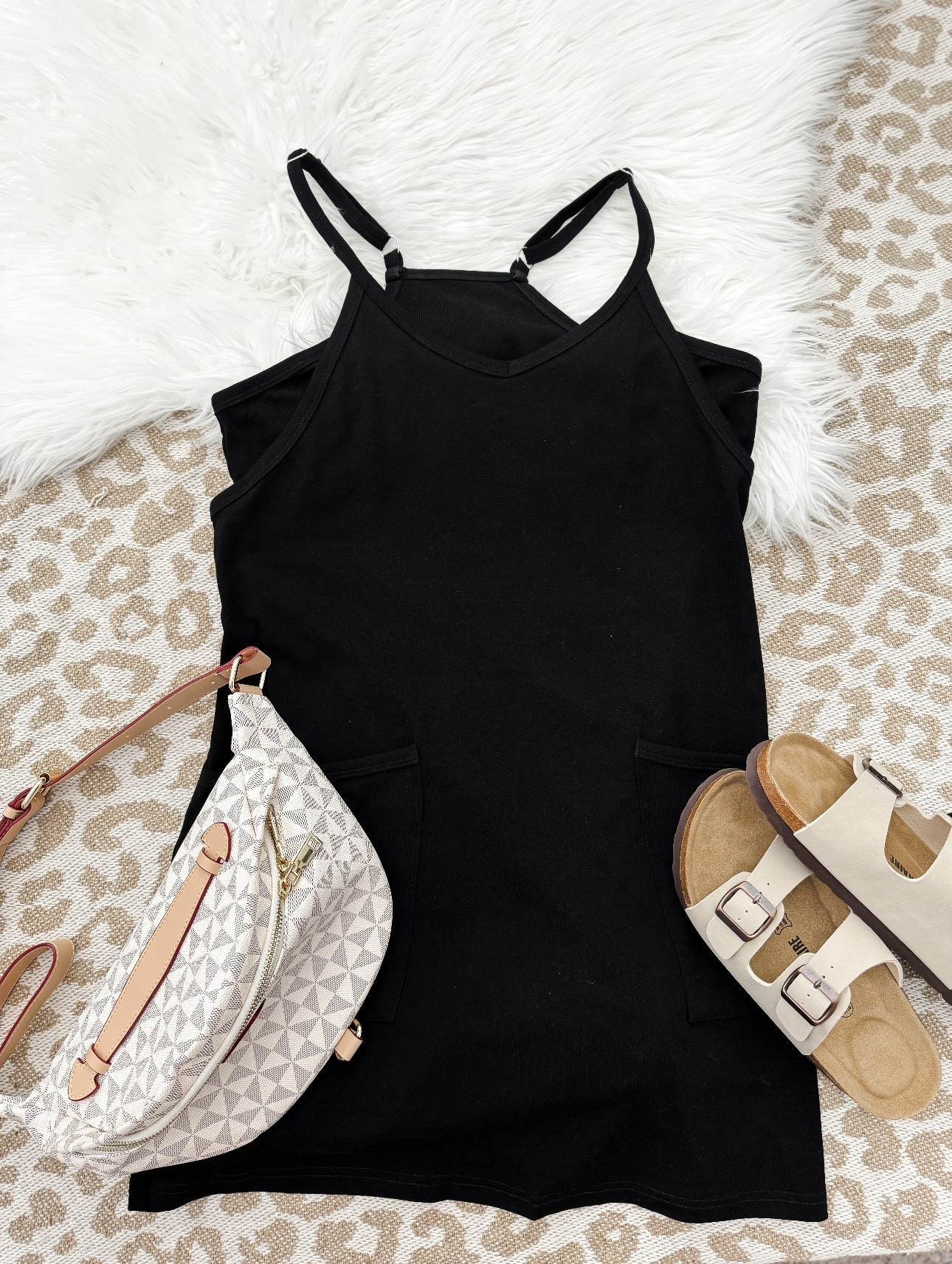 Black dress with built in shorts, sling bag, and Birkenstock look for less sandals (I went up half a size for these) 







Amazon outfits, summer outfit inspo, outfit ideas, casual outfits amazon, amazon outfits every day, spring outfits 2026, summer outfits

#LTKSaleAlert #LTKootd #LTKPetite