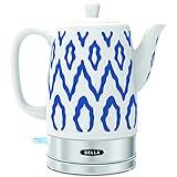BELLA 1.5 Liter Electric Ceramic Tea Kettle with Boil Dry Protection & Detachable Swivel Base, Si... | Amazon (US)