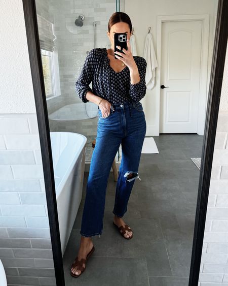 20% off of my favorite denim this weekend! I have these jeans in 4 different washes- lots of stretch! Top size xxs. 

#LTKsalealert #LTKover40 #LTKSpringSale