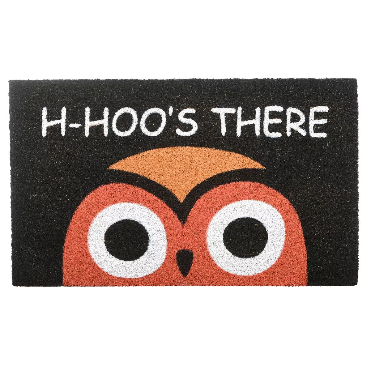 30" Owl Head Halloween Coir Doormat | Target