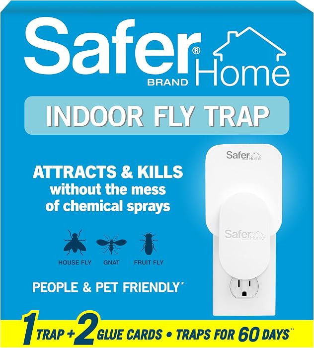 Safer Home Flying Insect Trap, Plug-In Fruit Fly Trap for Indoors, 1-Pack | Amazon (US)